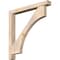 Ekena Millwork Westlake Block Smooth Bracket w/ Offset Brace, Douglas Fir, 5 1/2"W x 46"D x 46"H BKT0604X46X46WTL05SDF - alternate 1
